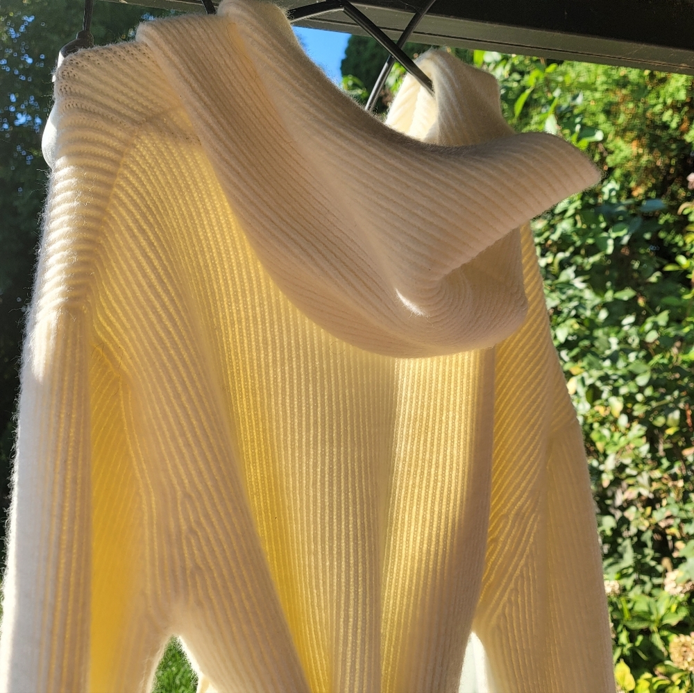 Cozy Cream Ribbed Knit Maxi Coat OVERSIZED